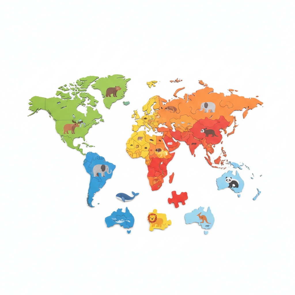 Puzzle Dünya Haritası