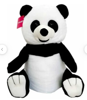 PELUŞ OTURAN PANDA 68 CM SİYAH ADET
