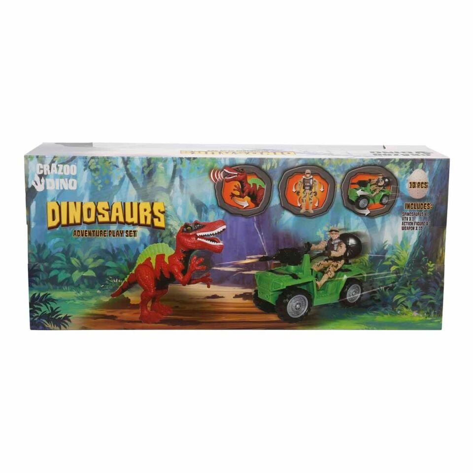 Crazoo Dino Dinozor Yakalayıcı Oyun Seti 13 Parça