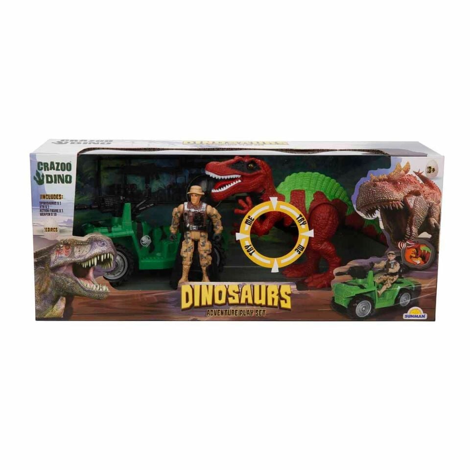 Crazoo Dino Dinozor Yakalayıcı Oyun Seti 13 Parça