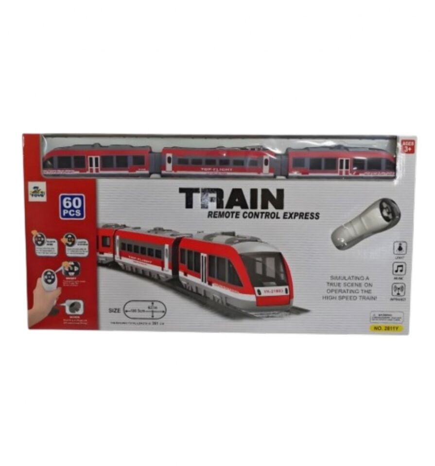 PİLLİ TREN SETİ KUMANDALI 60 PARÇA