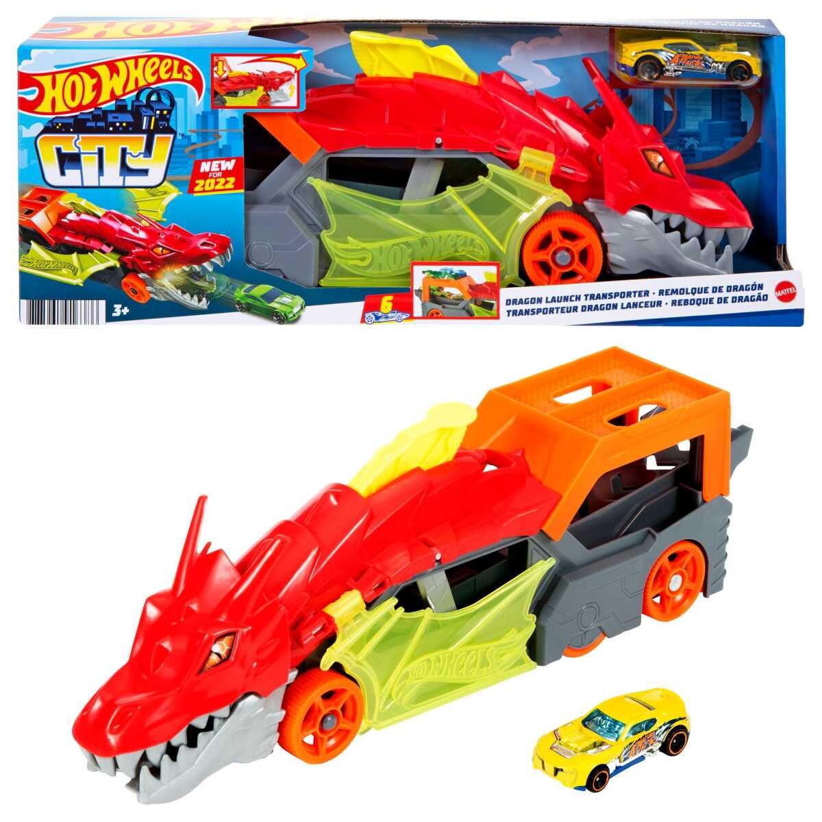 Hot Wheels Fırlatıcı ve Taşıyıcı Ejderha GTK42