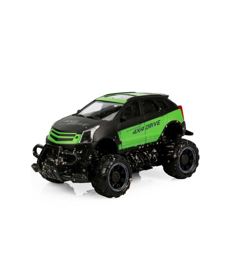 1:18 Uzaktan Kumandalı 4x4 Crazy Off-Road Araba 32121 Yeşil Siyah