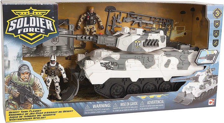 Soldier Force Desert Tank: Sesli ve Işıklı Askeri Oyun Seti (38 cm)