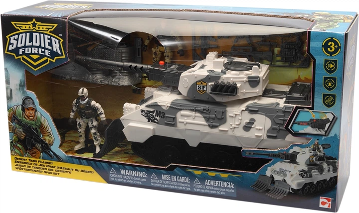 Soldier Force Desert Tank: Sesli ve Işıklı Askeri Oyun Seti (38 cm)