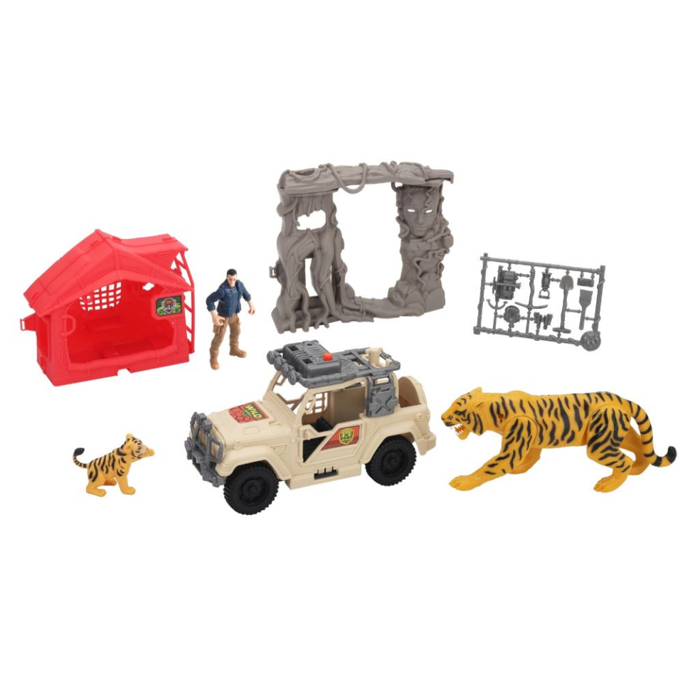 Sesli ve Işıklı Wild Quest Safari Oyun Seti - Jeep
