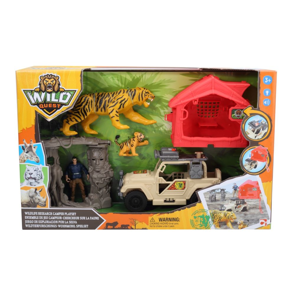 Sesli ve Işıklı Wild Quest Safari Oyun Seti - Jeep