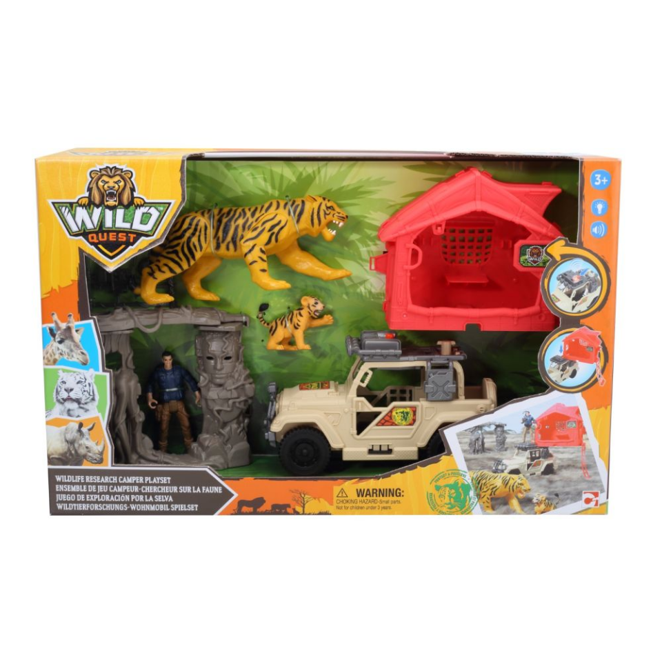 Sesli ve Işıklı Wild Quest Safari Oyun Seti - Jeep