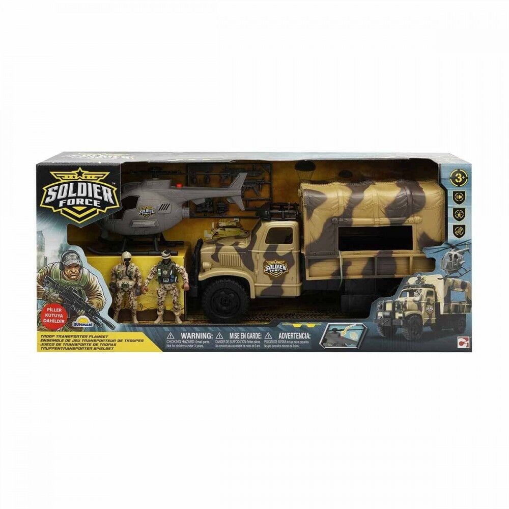 ASKER OYUN SET SOLDIER FORCE TROOPER TRUCK