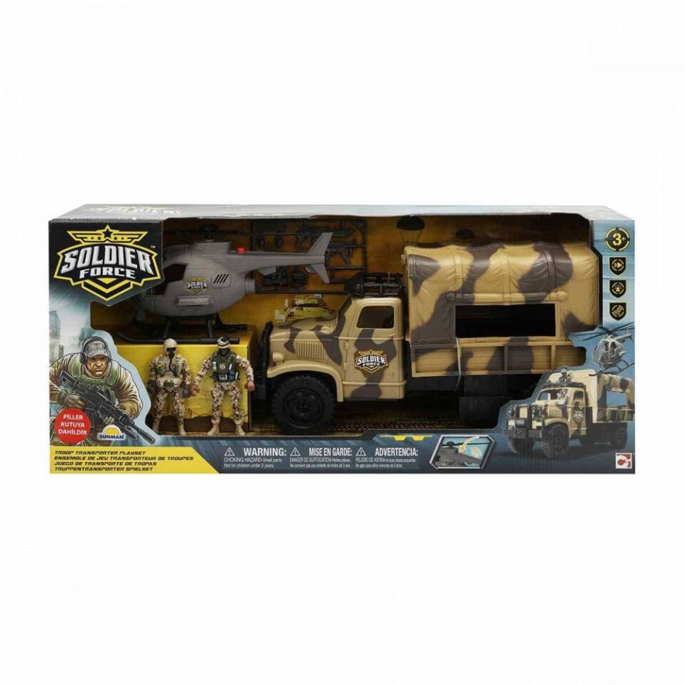 ASKER OYUN SET SOLDIER FORCE TROOPER TRUCK