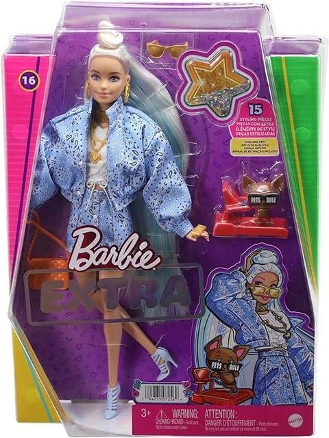 BARBIE EXTRA - MAVİ TAKIMLI BEBEK
