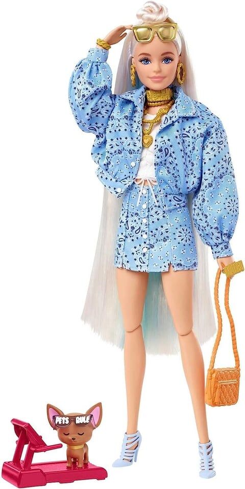 BARBIE EXTRA - MAVİ TAKIMLI BEBEK