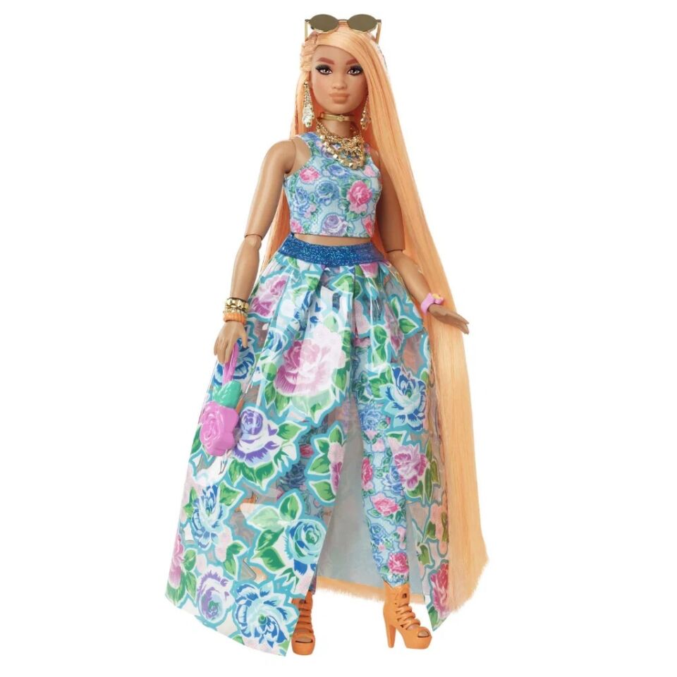 Barbie Extra Fancy Çiçekli Kostümlü Bebek