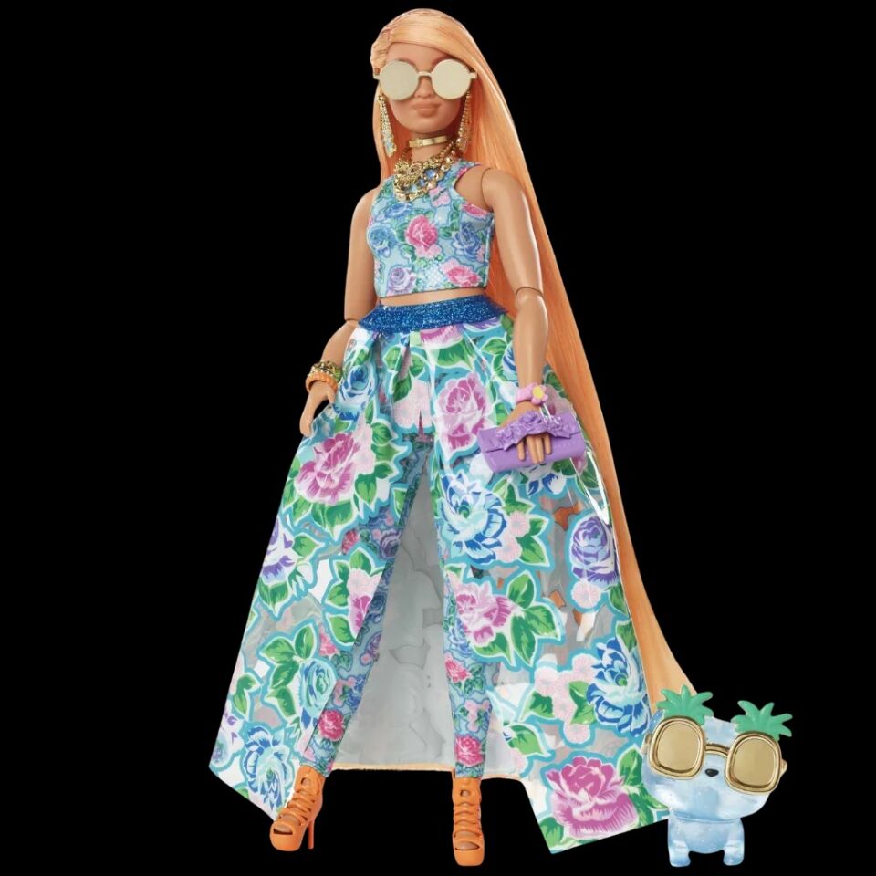Barbie Extra Fancy Çiçekli Kostümlü Bebek