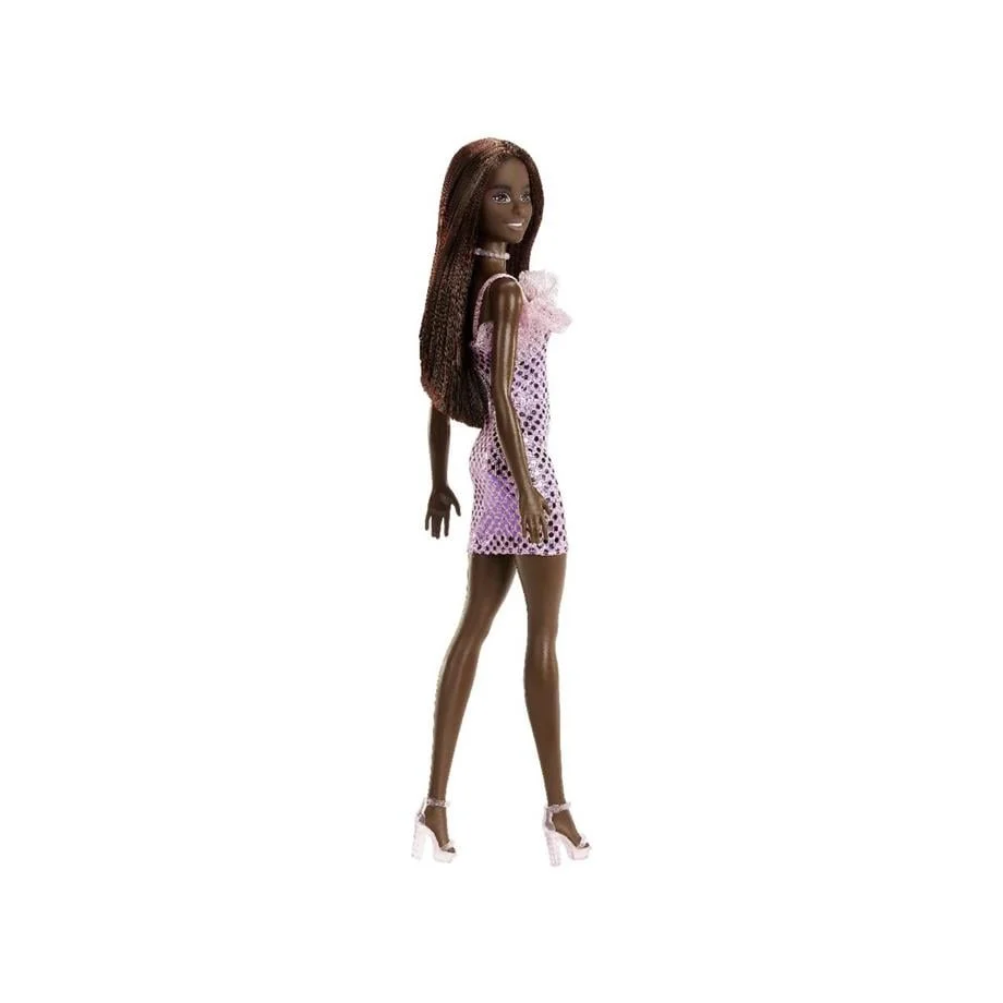 Barbie Pırıltılı Bebekler Pembe Elbiseli Bebek