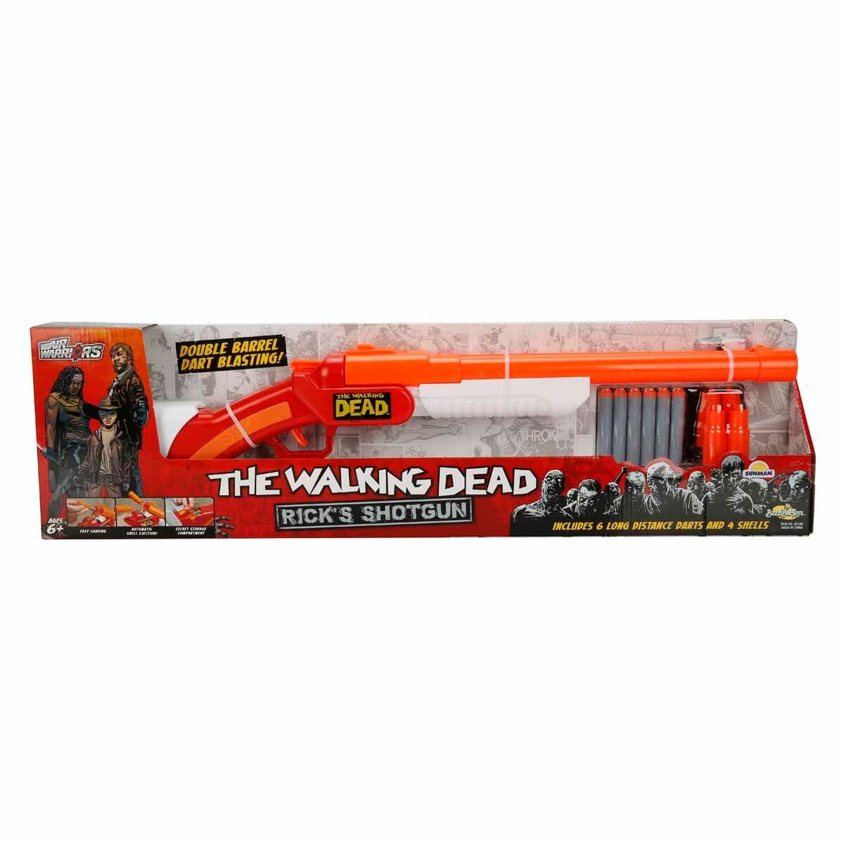 Air Warriors The Walking Dead Rick's Shotgun 6 Mermili Sünger Dart Atan Silah