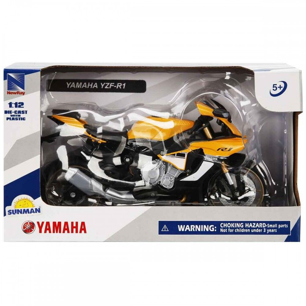 Yamaha YZF-R1 Model Motor Sarı