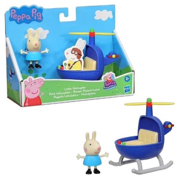 Peppa Pig Figür ve Araç Seti Rebecca ve Helikopter