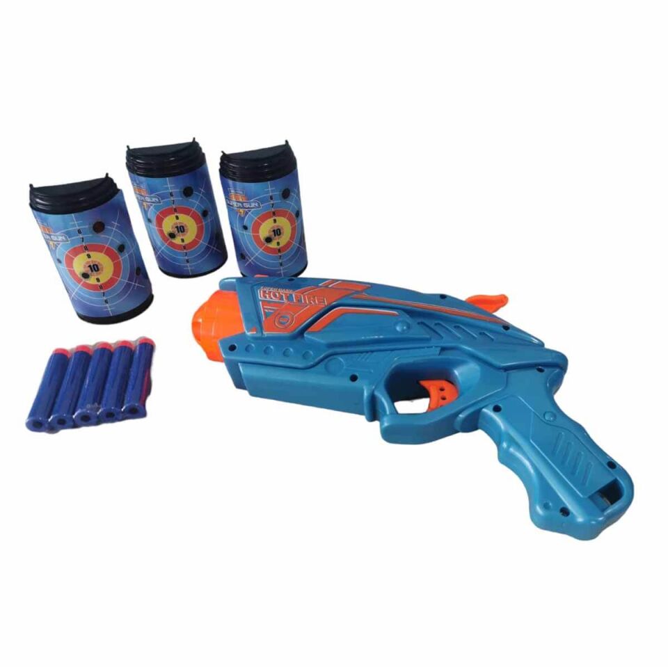 Zapp Toys Sniper-3 Hedefli 10 Mermili Sünger Dart Atan Silah 28 cm