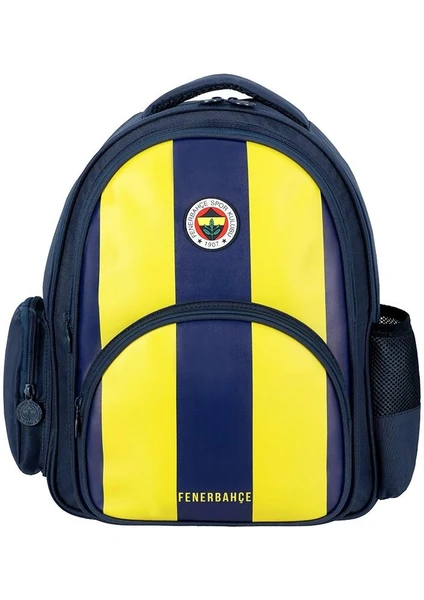 Fenerbahçe Okul Çantası Fenerbahçe Çubuklu Suni Deri Ilkokul Sırt Çantası