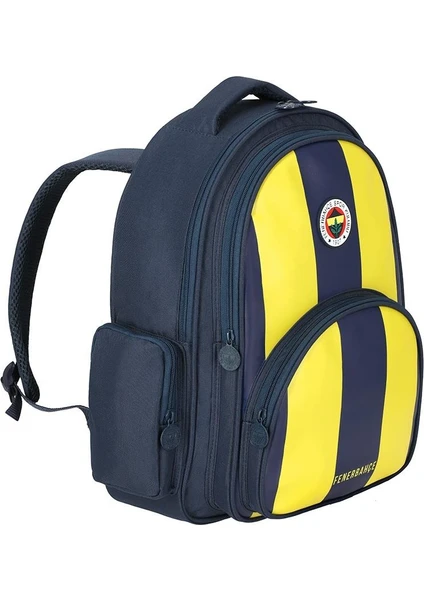 Fenerbahçe Okul Çantası Fenerbahçe Çubuklu Suni Deri Ilkokul Sırt Çantası
