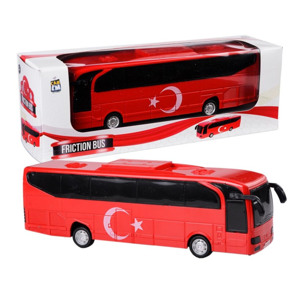 Sürtmeli Türk Bayrağı Otobüsü
