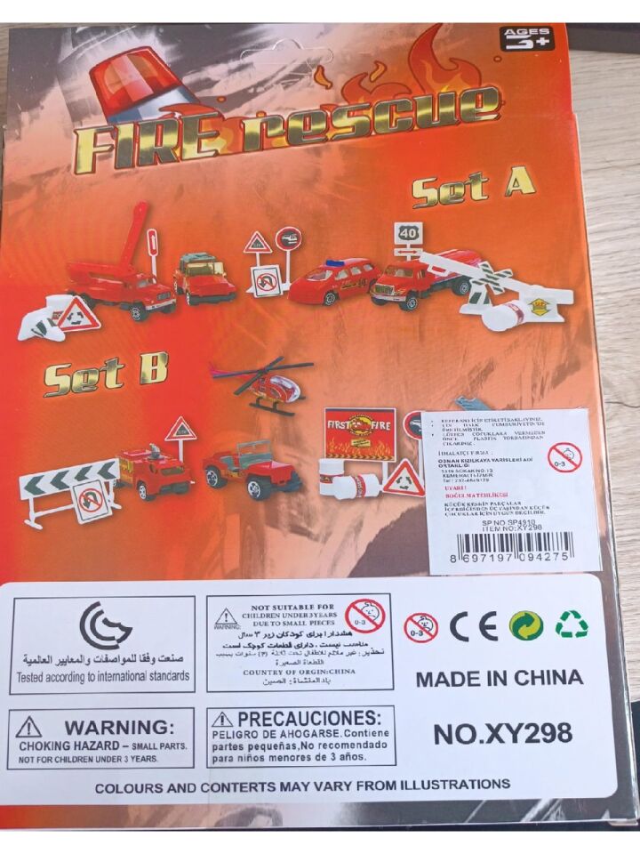 Itfaiye Araç Seti - 15 Parça