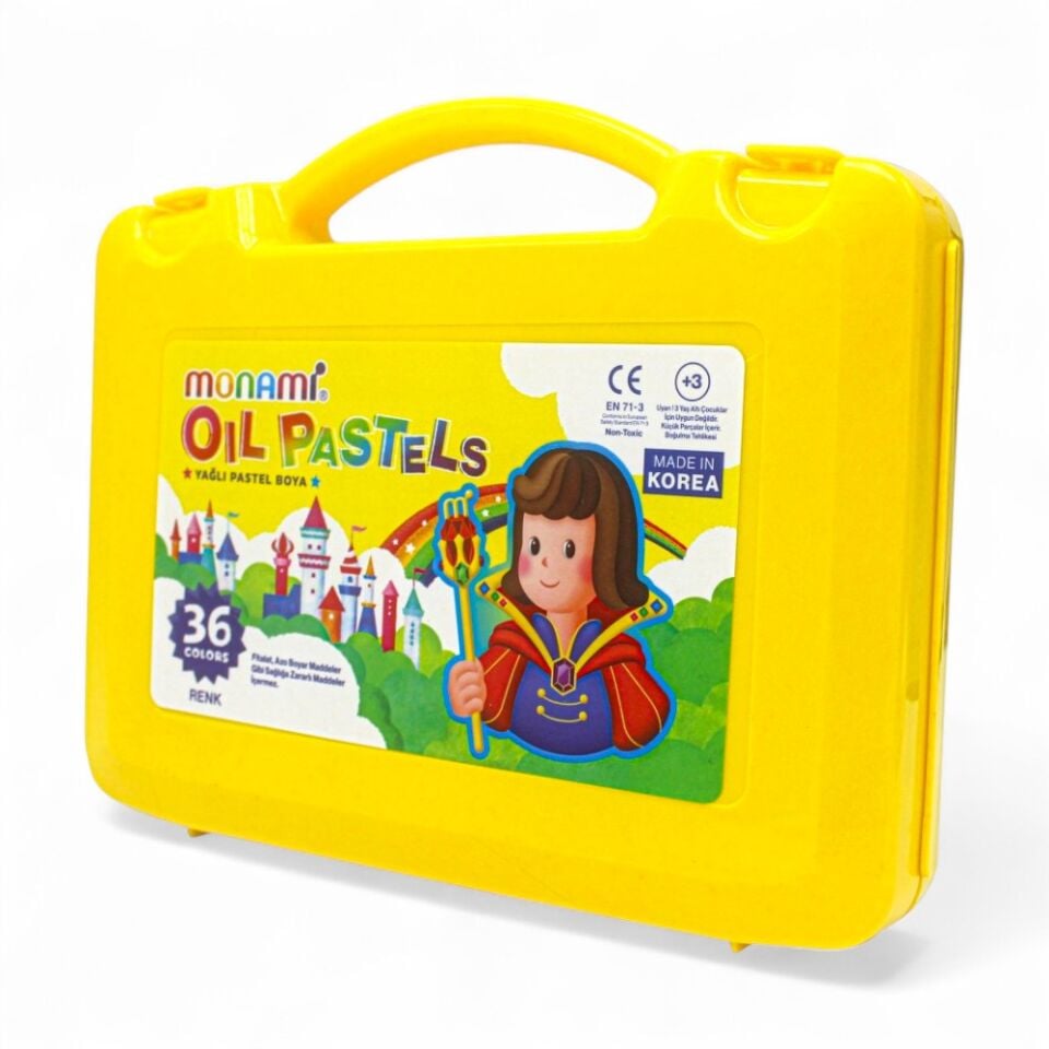 MONAMİ PASTEL BOYA 36 RENK PLASTİK KUTULU