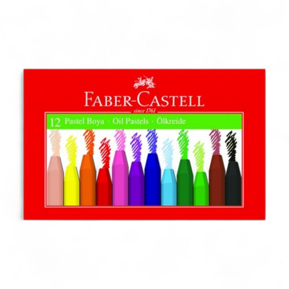 Faber-Castell Karton Kutu Pastel Boya, 12 Renk