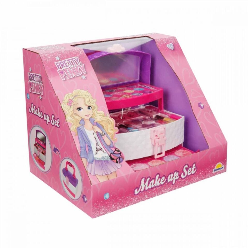 MAKYAJ SET 3 KATMANLI TAŞIMA ÇANTALI