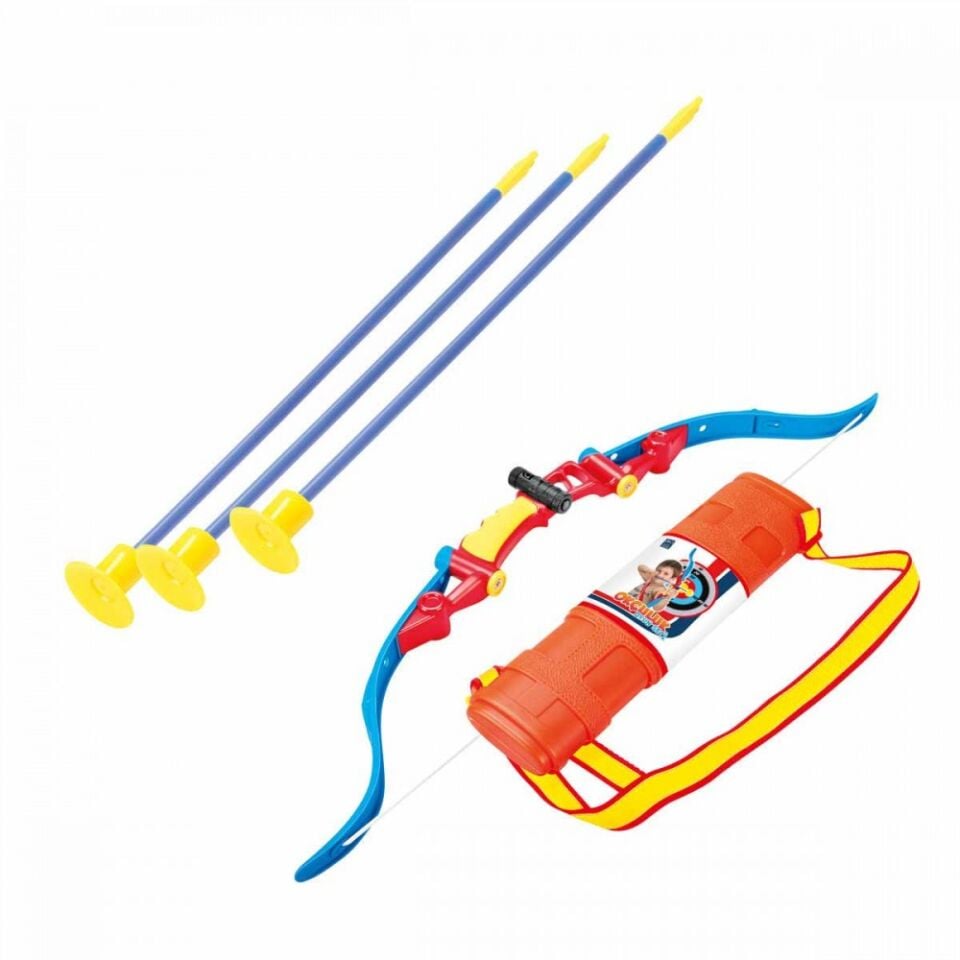 Sunman Orta Okçuluk Seti Vantuzlu Ok yay 3lü 69cm