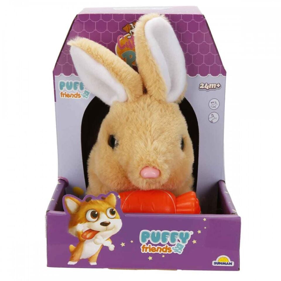 Sesli ve Hareketli Peluş Tavşan
