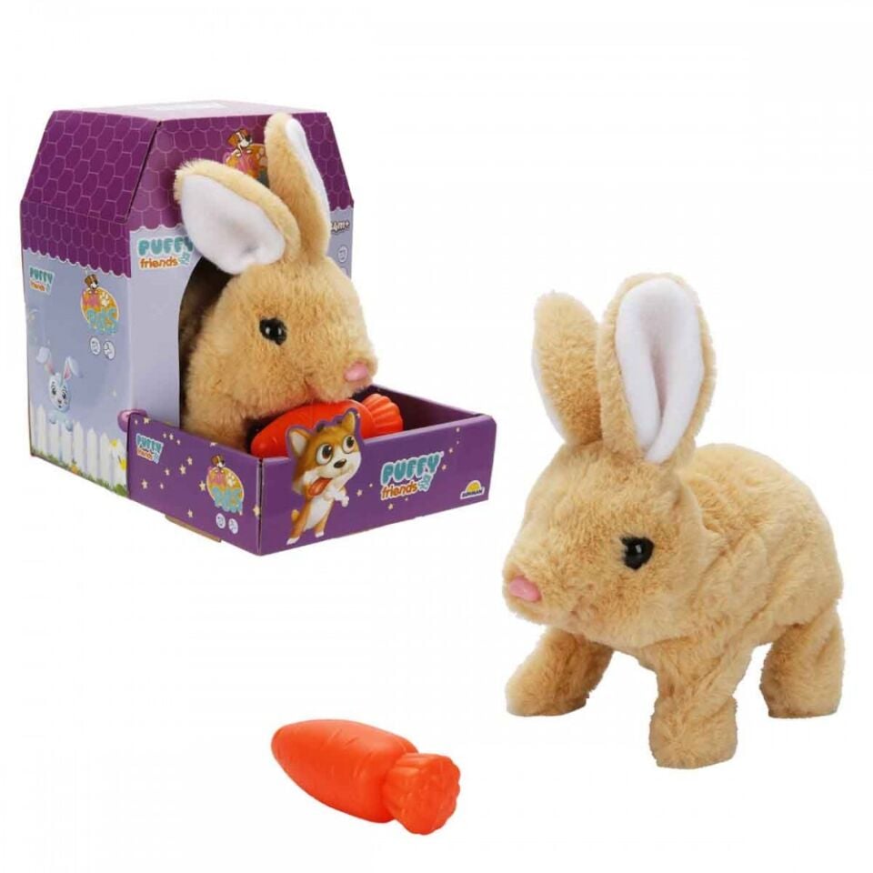Sesli ve Hareketli Peluş Tavşan