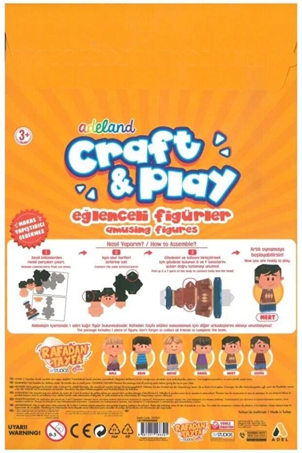 Adel And Rafadan Tayfa Craft Play Eğlenceli Figürler