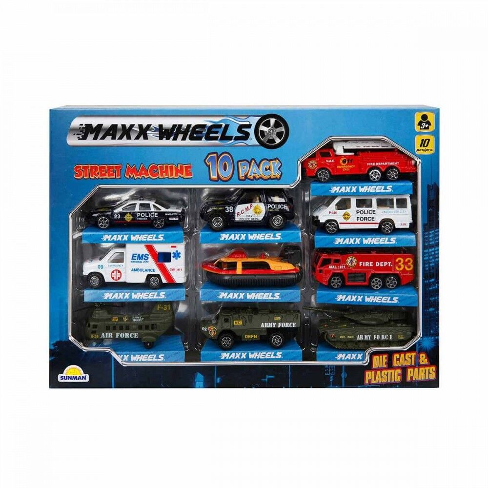 Maxx Wheels Street Machine 10'lu Oto Seti