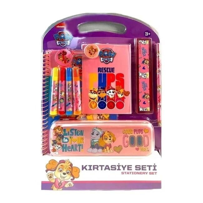 Paw Patrol Kırtasiye Seti 11 Parça Pembe