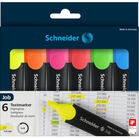 SCHNEIDER JOB FOSFORLU 6'Lı SET KARTON
