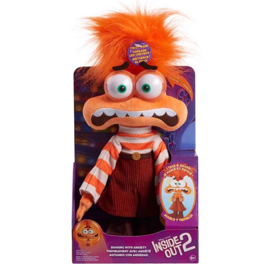 Sesli ve Hareketli Inside Out 2 Kaygı Peluş